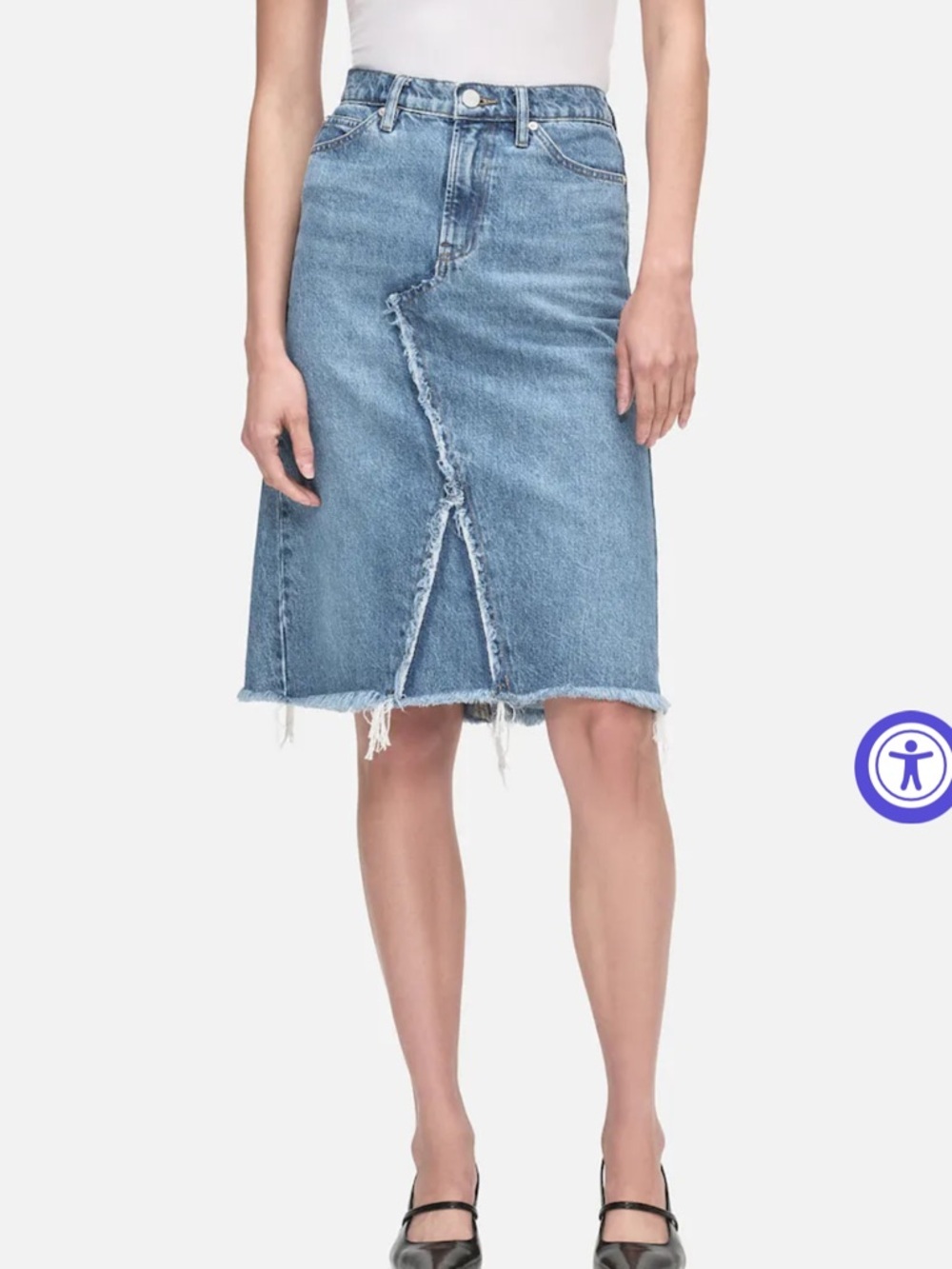 Frame Denim Deconstructed Skirt Mabel